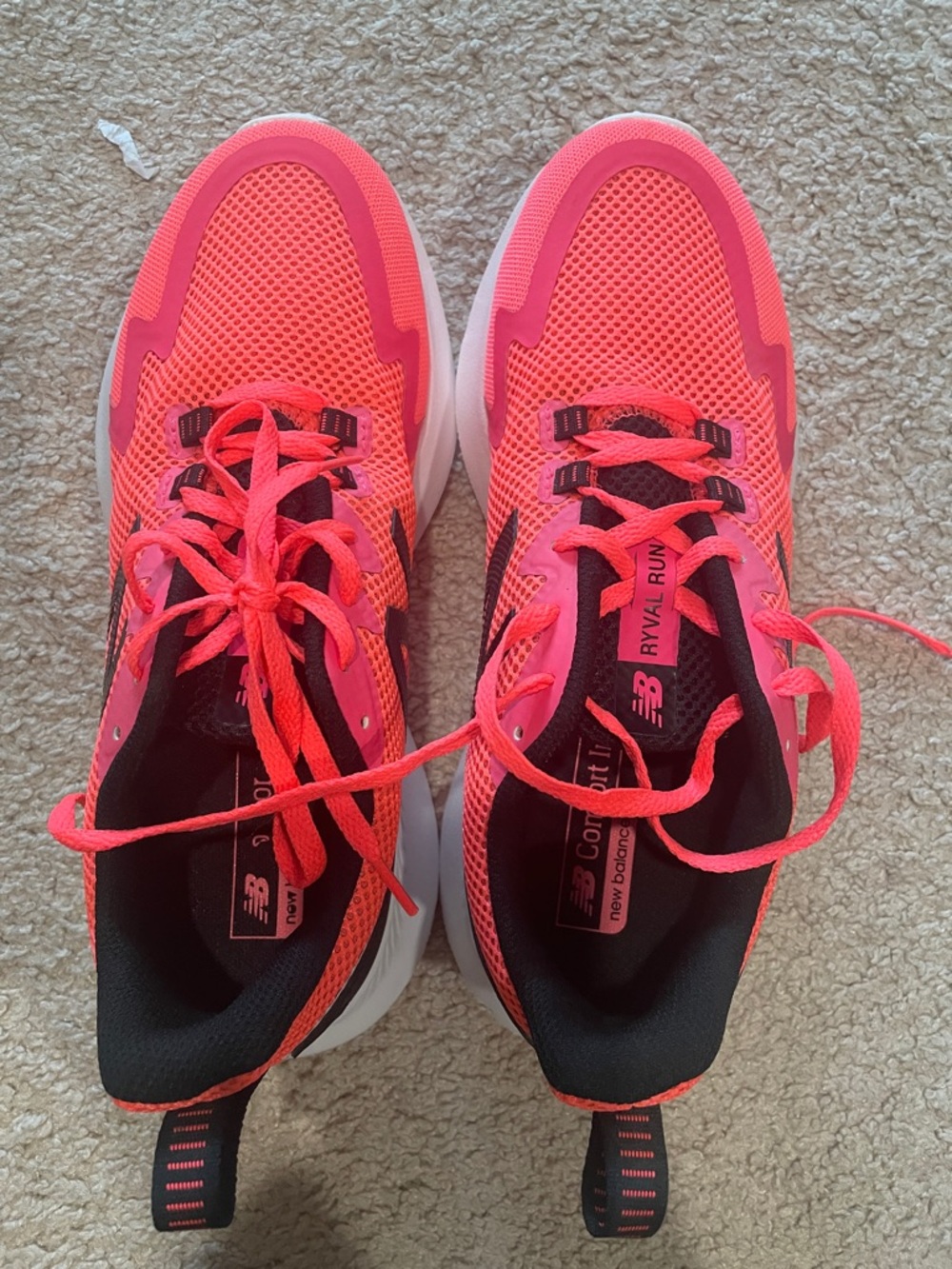 New Balance Ryval Run Women's Bright Coral-Pink Mesh Running Sneakers